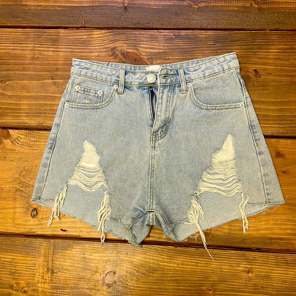 High waisted mom shorts
